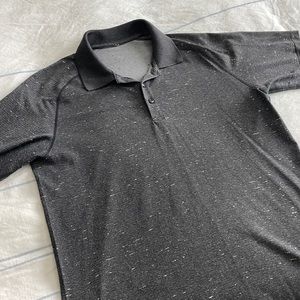 Like New Lululemon Polo, Charcoal Grey Speck, Size Medium